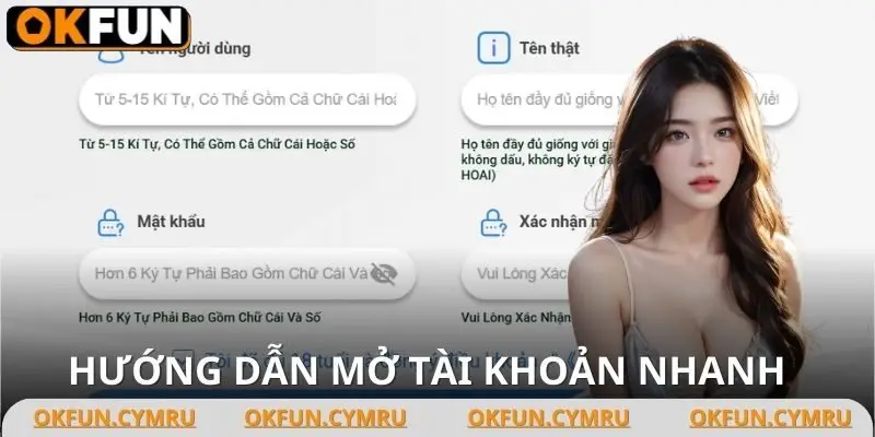 Các bước đăng ký OKFUN dễ thực hiện trong 3 bước