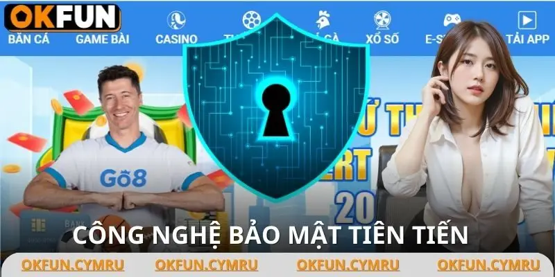 Công nghệ mà chính sách bảo mật OKFUN đang sử dụng