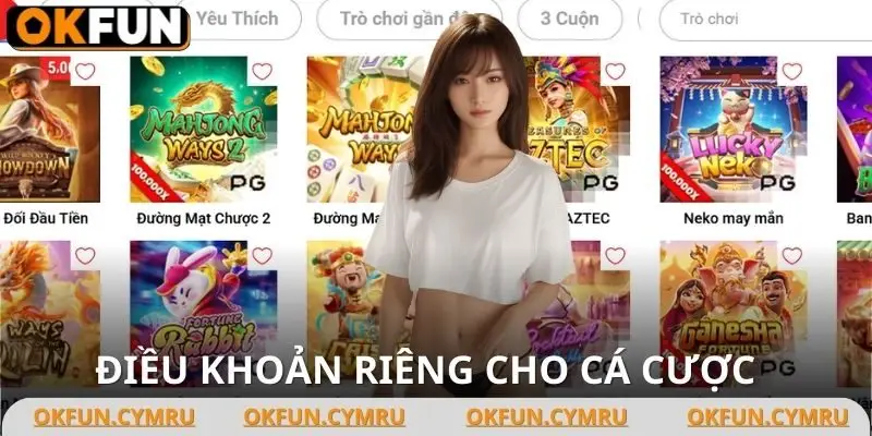 Chia sẻ điều khoản điều kiện OKFUN về cá cược